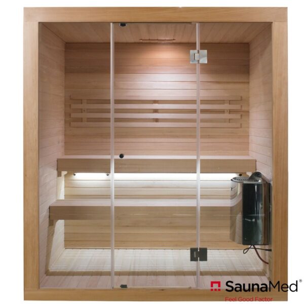 SaunaMed 6 Person Traditional Indoor Sauna