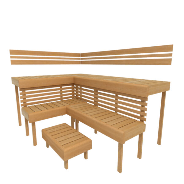 Steam Room Seating Bench